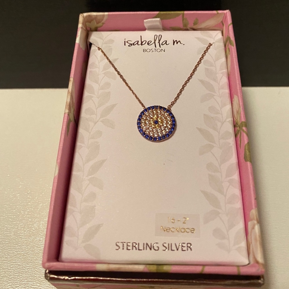 Rose Gold chain with Blue “eye”